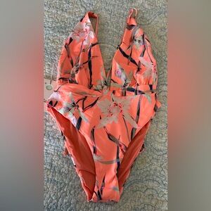 Maaji Floral Reversible Plunge Swimsuit
